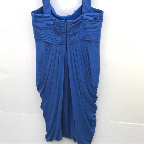 NWT BCBGmaxazaria Womens size XS larkspur Blue bubble hem sleeveless dress - Picture 5 of 8